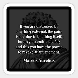 Marcus Aurelius's Wisdom: The Power of Perspective Sticker